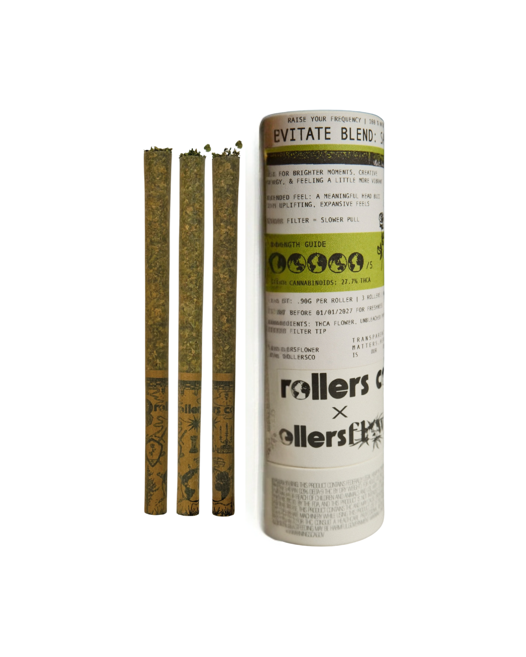 Rollers Co | rollersflower / 3-pack/Levitate/Sativa